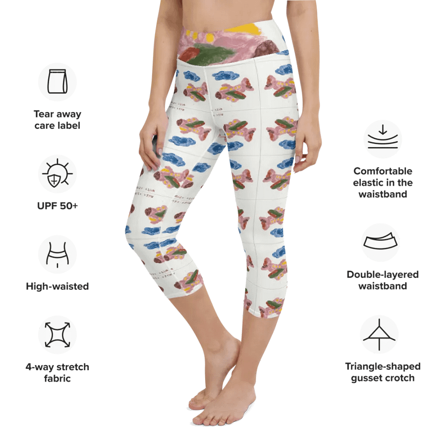 Kid Airplane (All-Over Print Yoga Capri Leggings) product image (8)