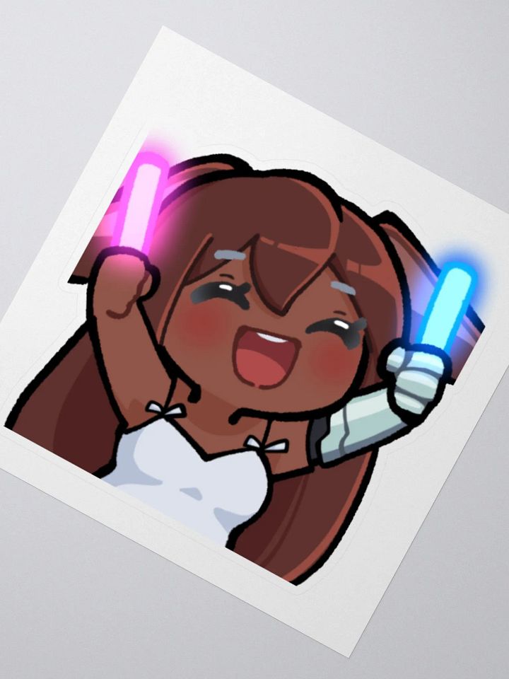 JPAG_Grey Gracidea Rave emote sticker product image (2)