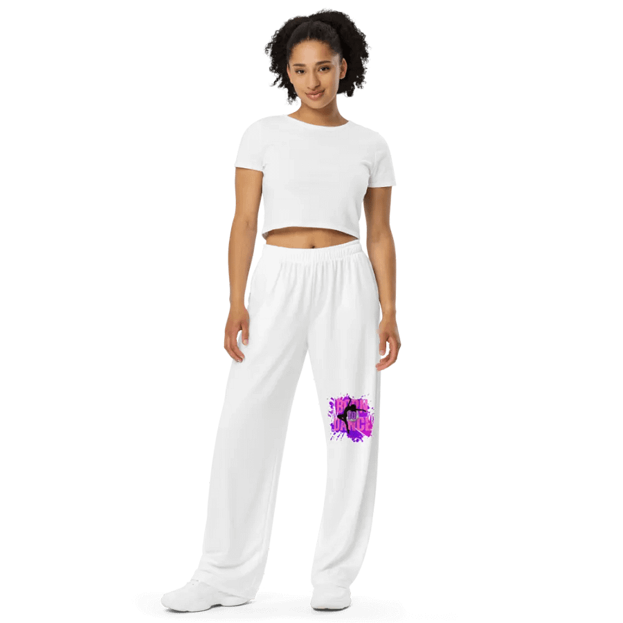 Born to Dance Her Silhouette Rhythm Splatter Wide-Leg Pants product image (9)