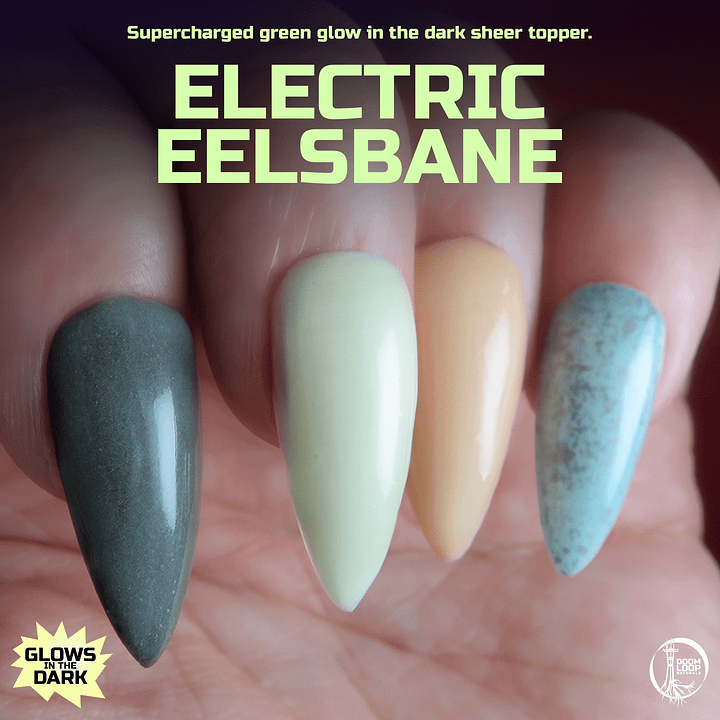 ELECTRIC EELSBANE - Green Glow-In-The-Dark Translucent Nail Polish product image (1)