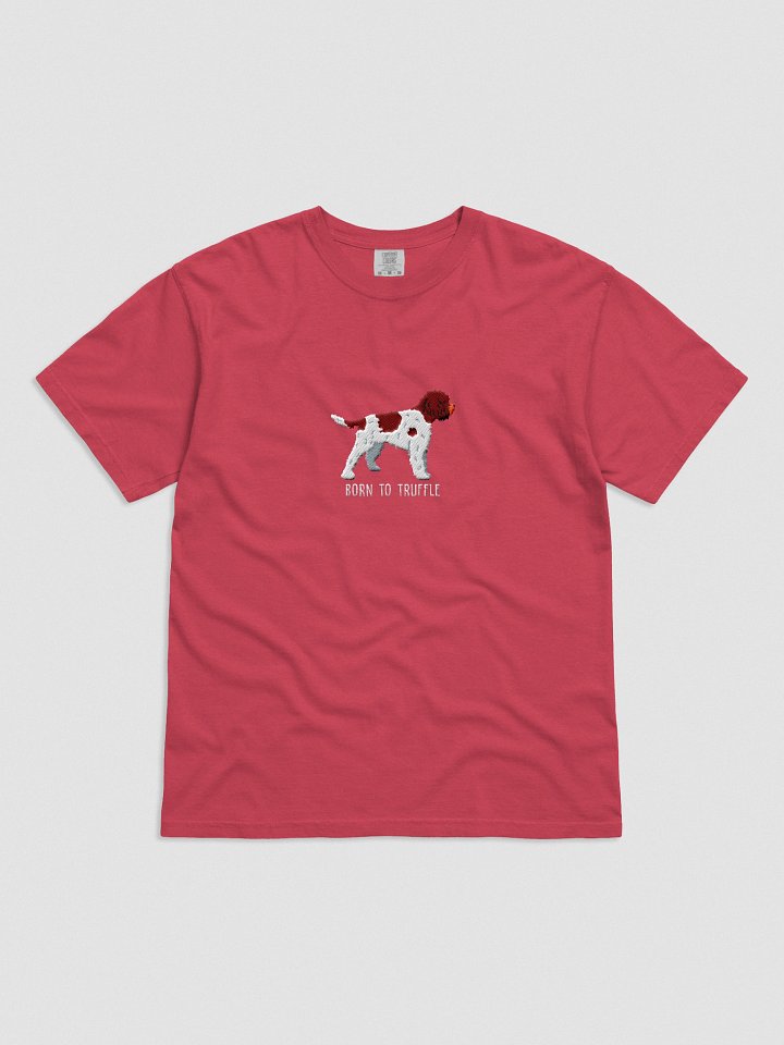 Born to Truffle T-Shirt(Embroidered) of a Lagotto Romagnolo(Liver & White) product image (51)