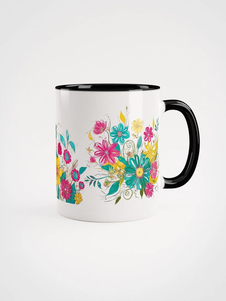 Artsy Boho Flowers Coloured Mug product image (1)