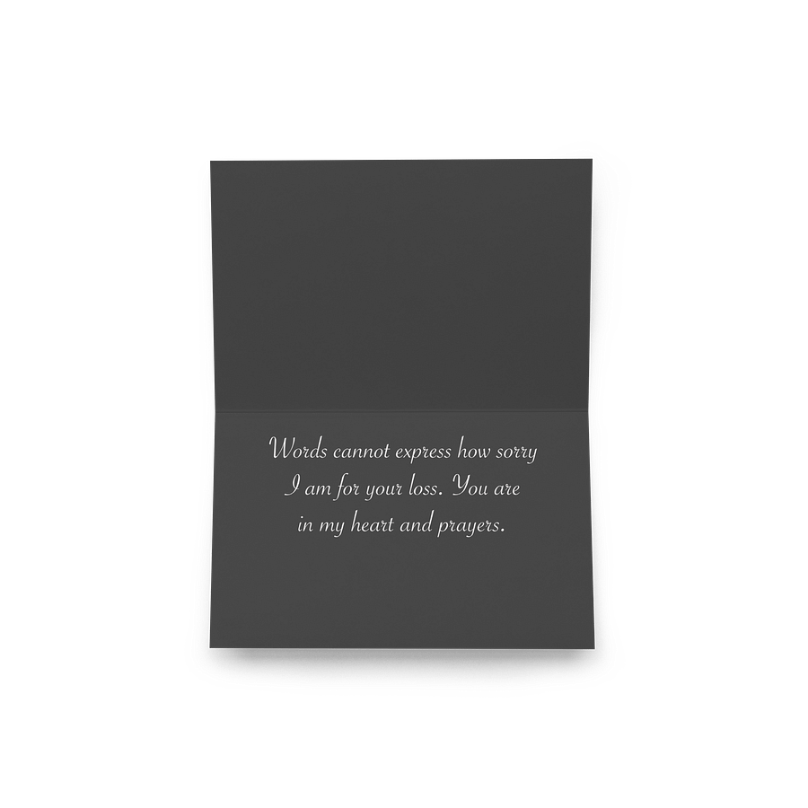 Sincere Rose Condolences Card product image (3)