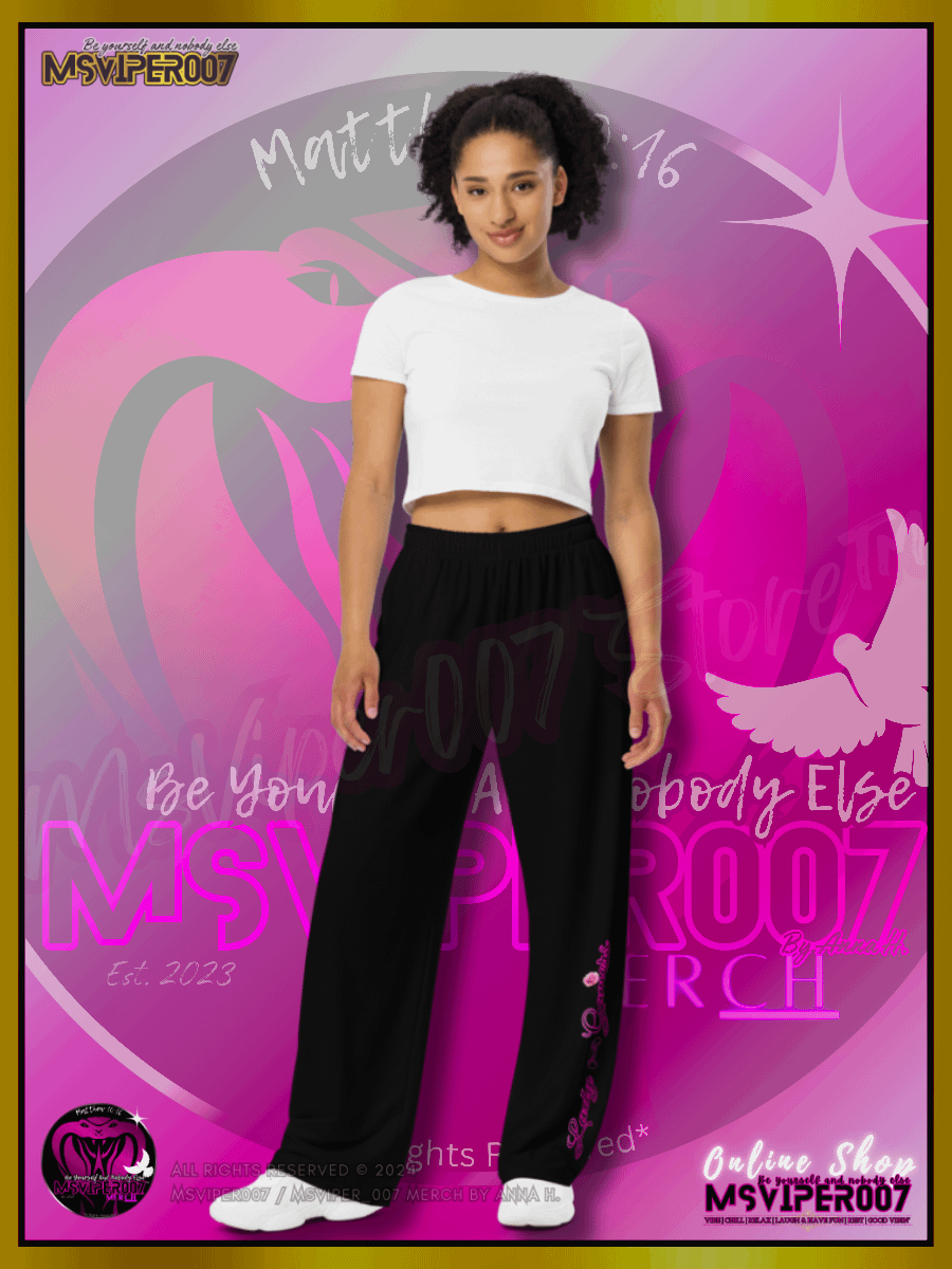 Wide Legged Pants - MsViper007's " Lady Gamers Are Awesome™ " Casual Comfort Wide Leg Stretch Pants by Anna H. product image (2)