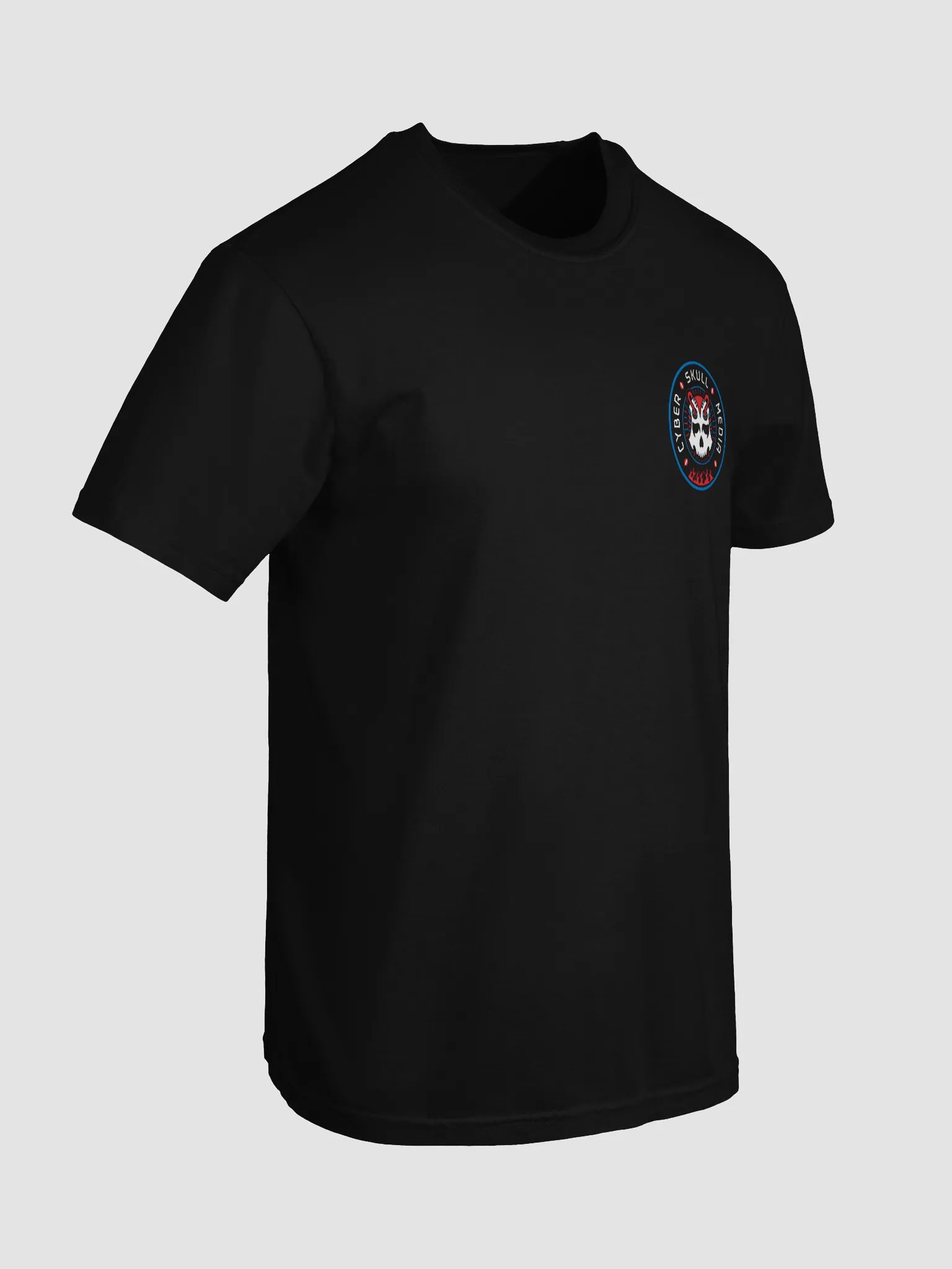 Red, White, & Blue Cyber Skull Media Logo Tee v2 (Premium) product image (7)
