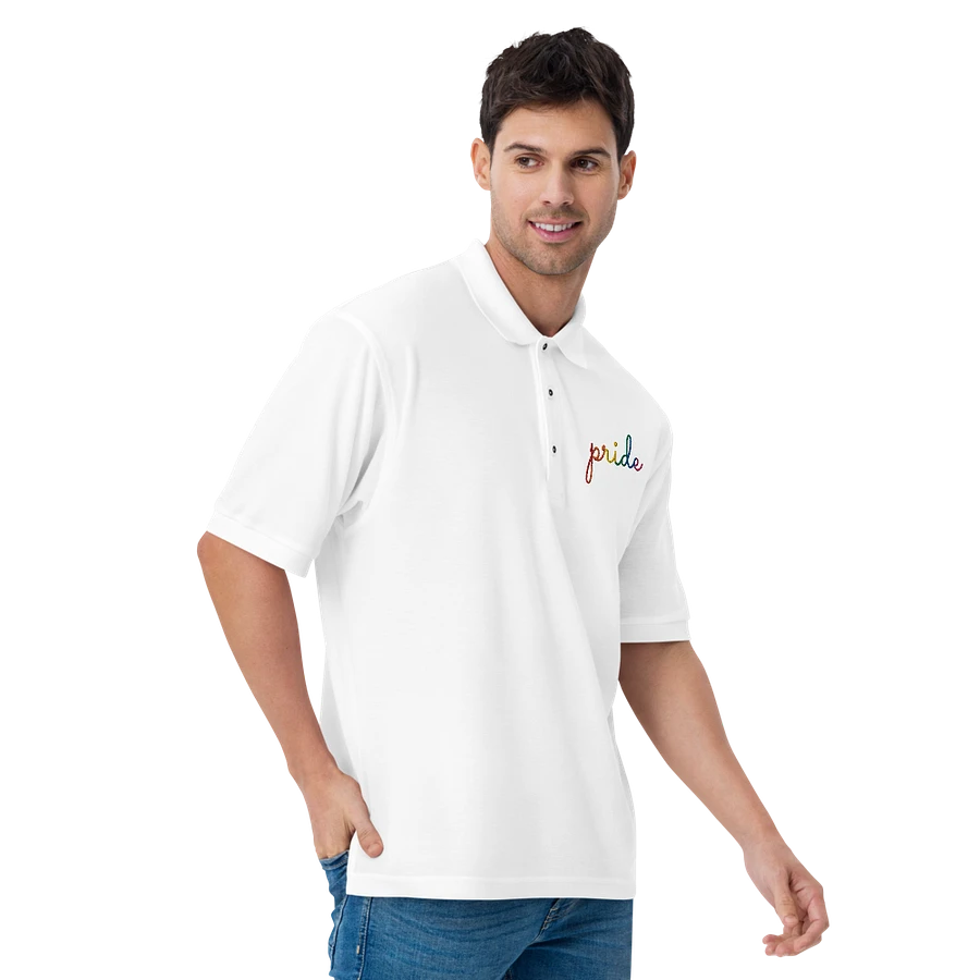 pride in lowercase - Embroidered Polo product image (3)