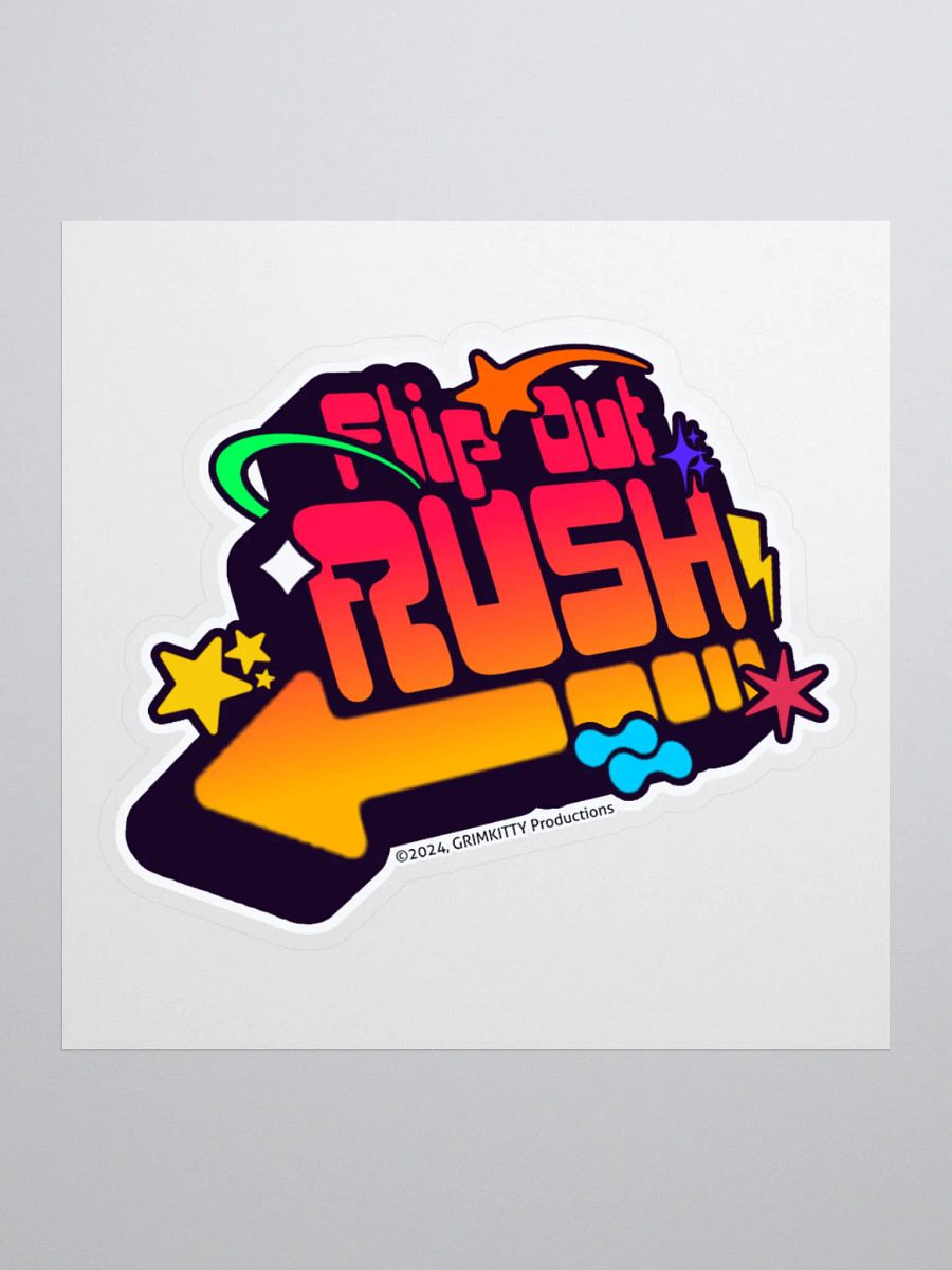Flip Out Rush - Logo Sticker product image (3)
