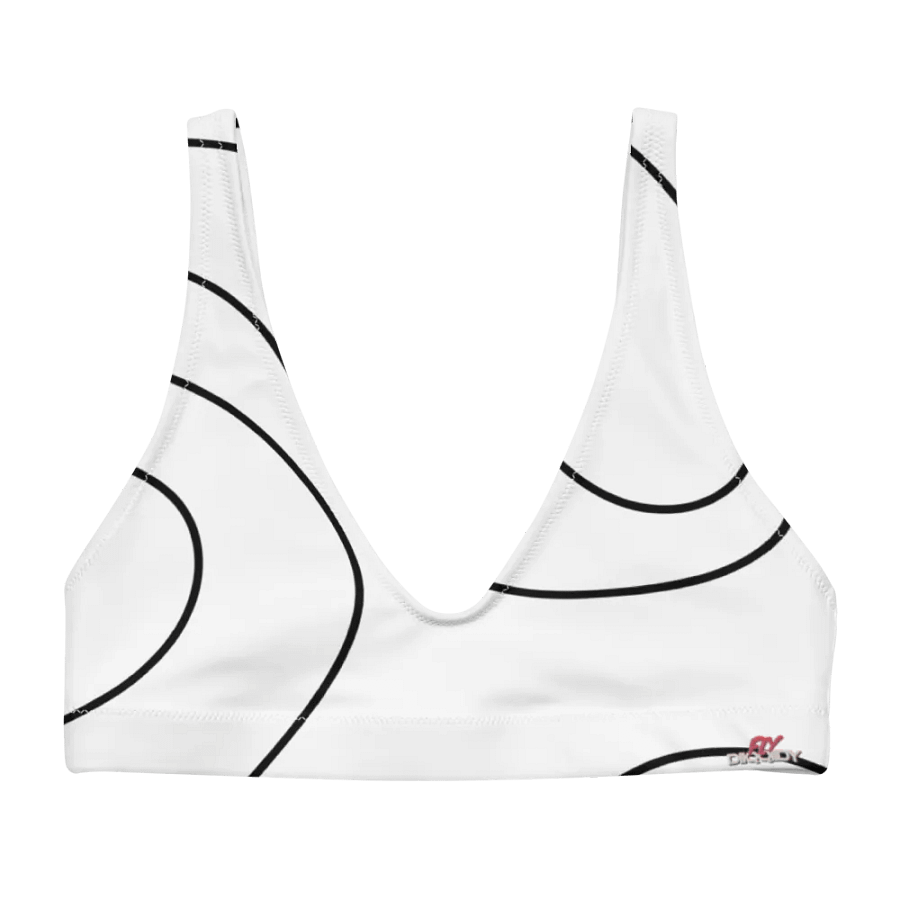 Fly Diiqqiidy Ladies Patterned waste-high recycled bikini Top product image (1)