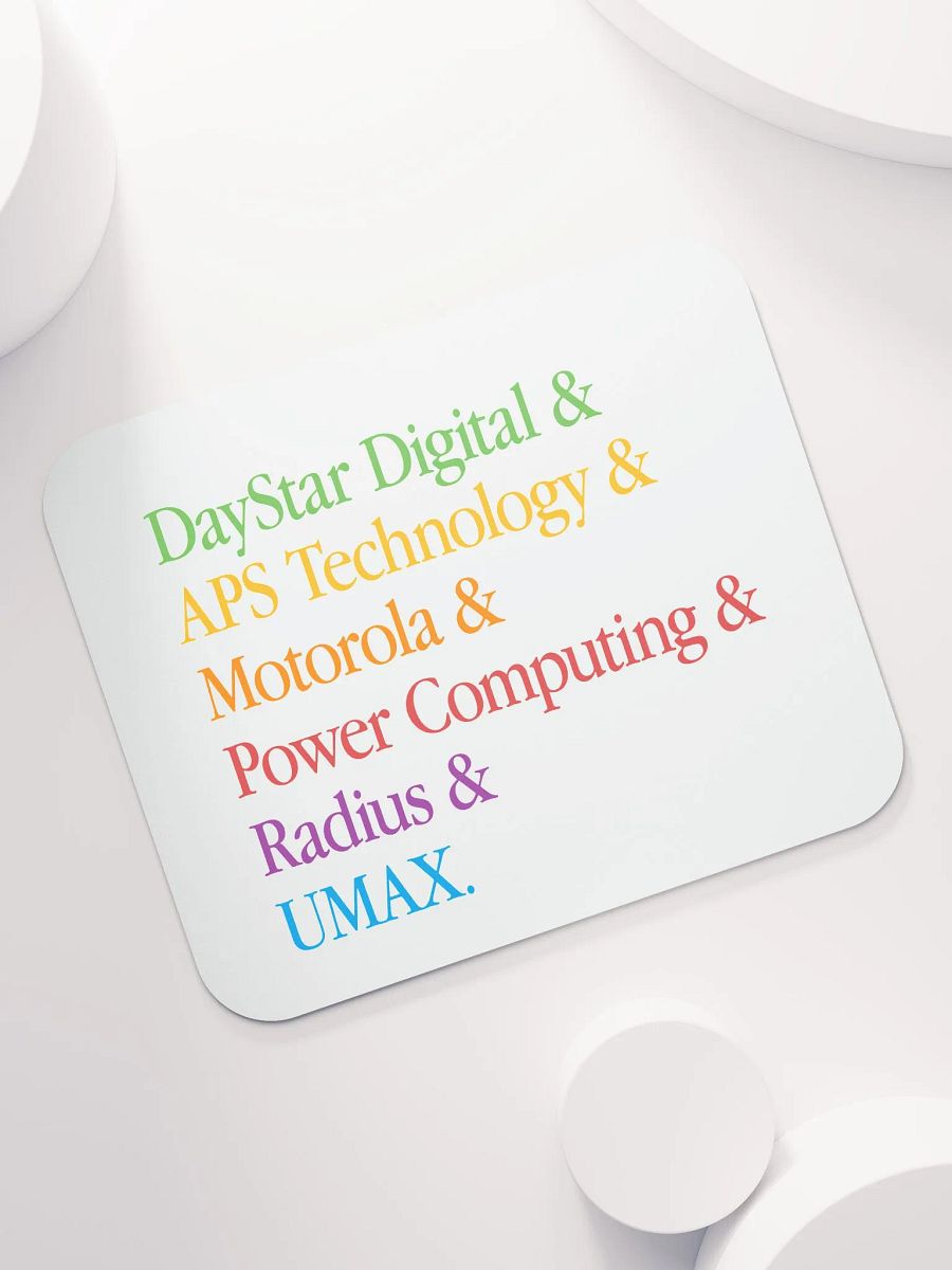 PowerPC Clone Lineup Mouse Pad (White) product image (7)