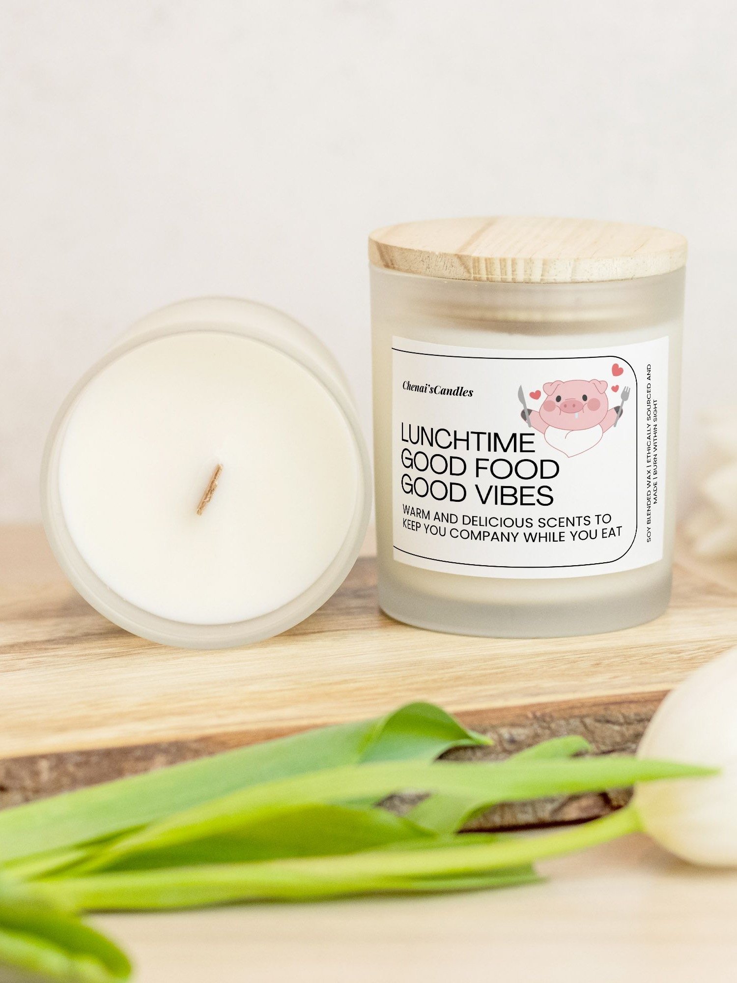 Lunch Vibes Frosted Candle product image (1)