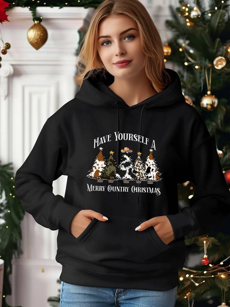 Country Christmas Graphic Hoodie product image (1)