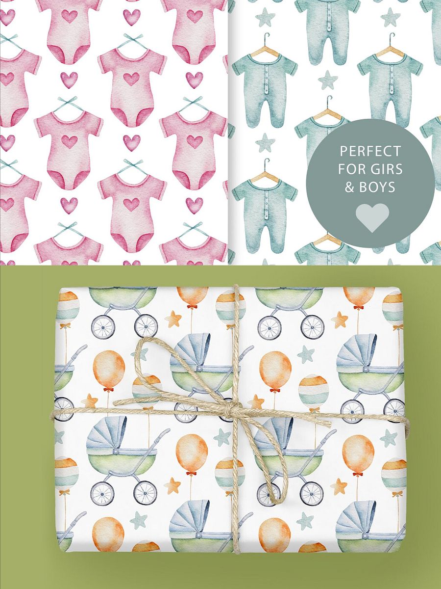Baby Shower Seamless Patterns product image (5)