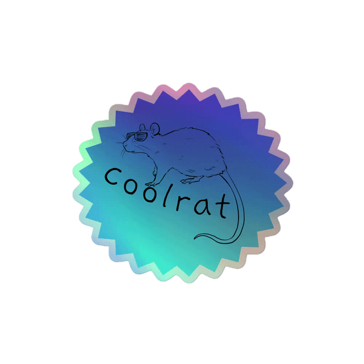 Coolrat holographic stickers product image (2)