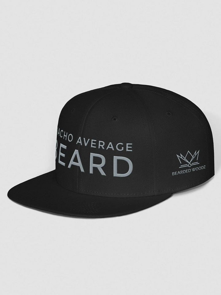 Nacho Average Beard Snapback Cap (Grey Embroidery) product image (2)