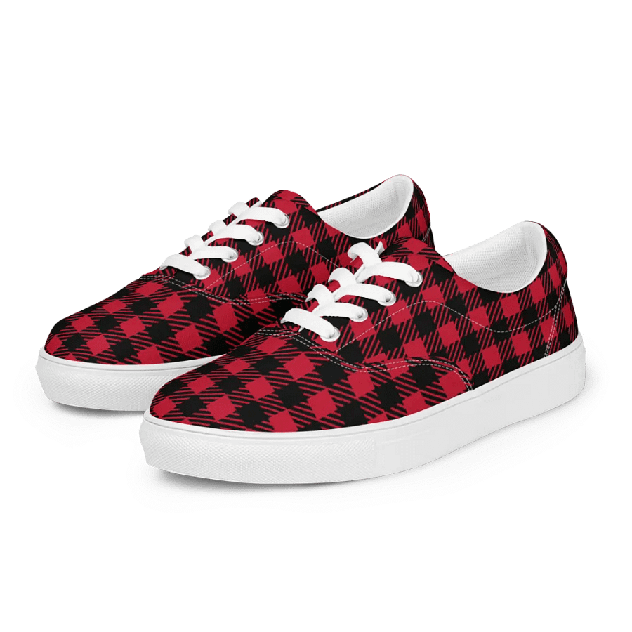 Plaid Fusion Men's Canvas Shoes product image (5)