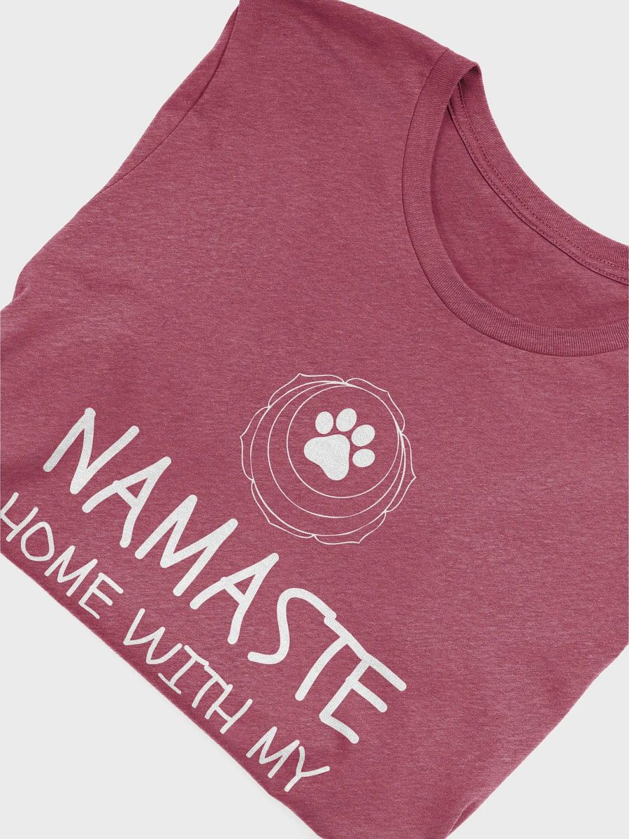 Namaste Home With My Dog - Unisex T-shirt Bella Canvas 3001 product image (25)