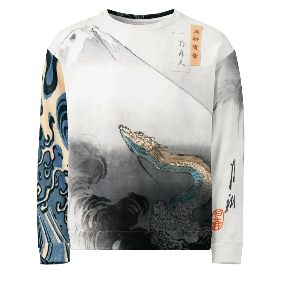 Dragons All-Over Print Recycled Unisex Sweatshirt product image (1)