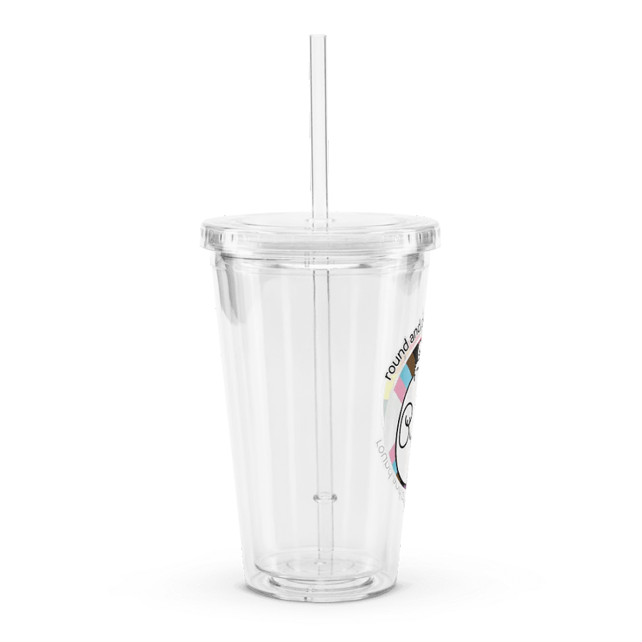 Round and Proud Manul Pride Version - Transparent Cup & Straw product image (3)