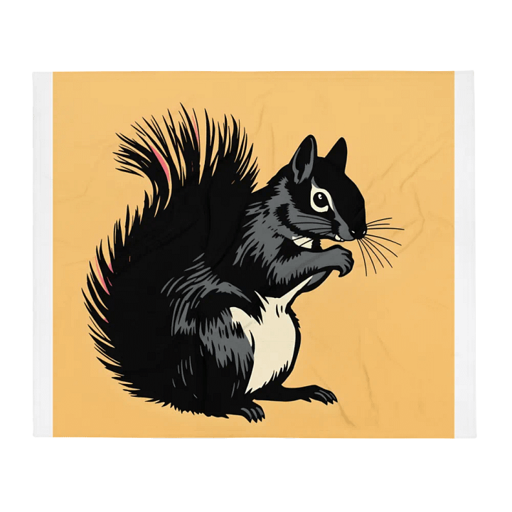 Pooky's Whimsical Squirrel Throw Blanket product image (1)