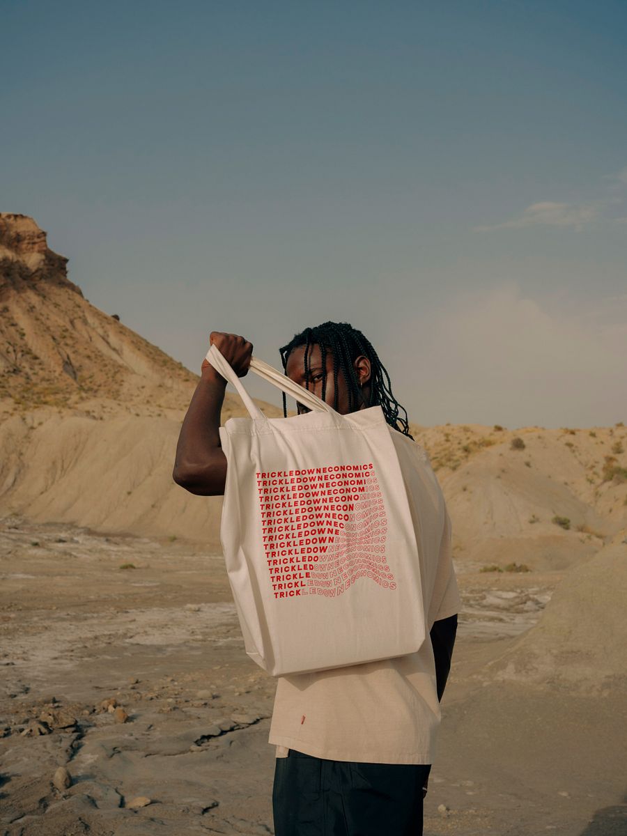 Trick Economics Tote (red text) product image (3)