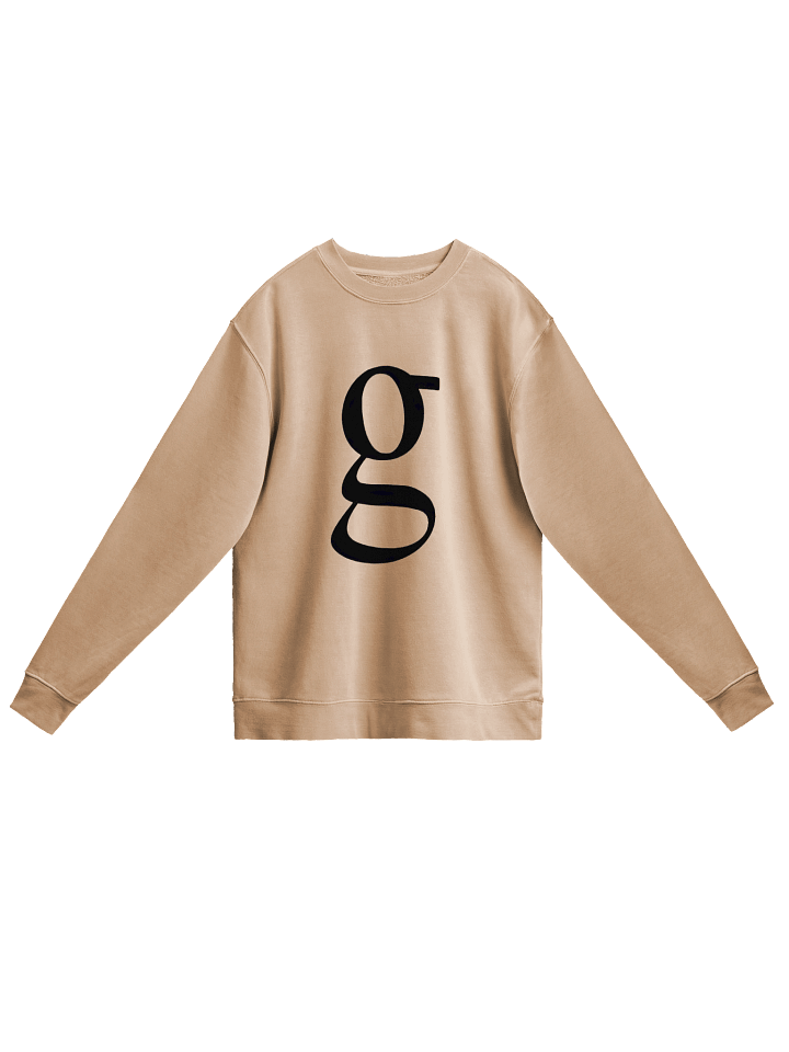 Artistic 'g' Letter Print Sweatshirt product image (1)