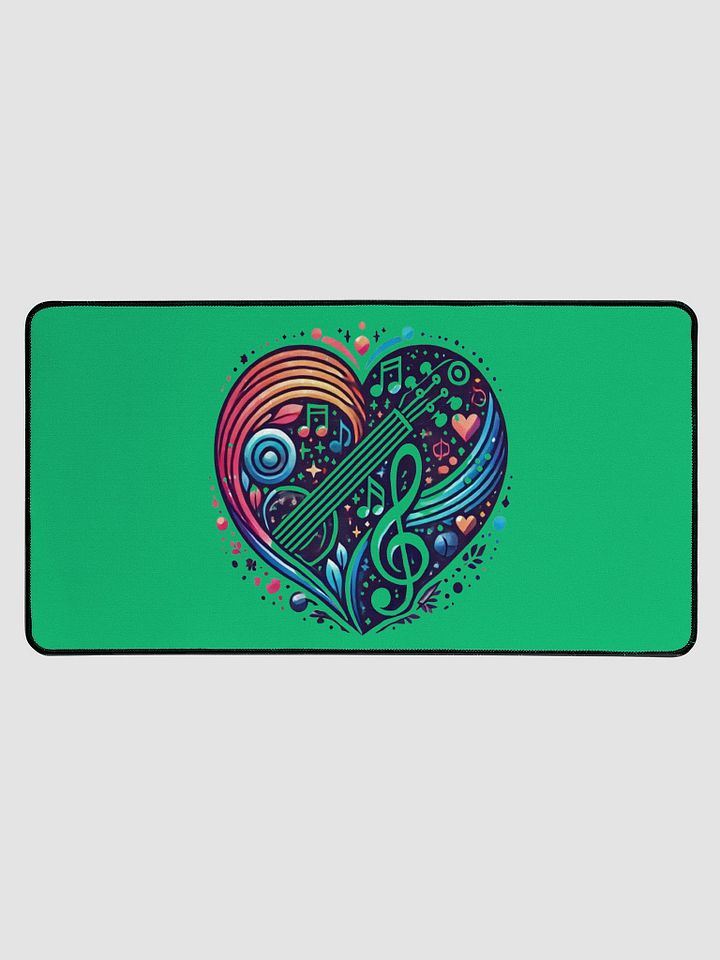 Melodic Heartbeat Desk Mat product image (1)
