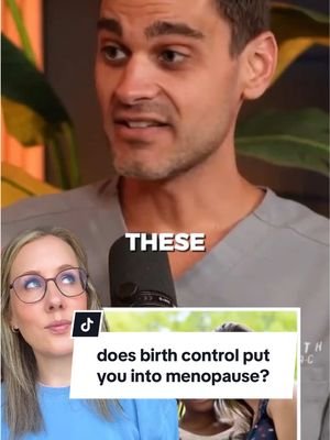 does “birth control” put you into menopause? let’s ask these 2 men with a microphone #birthcontrol #obgyn #menopause 
