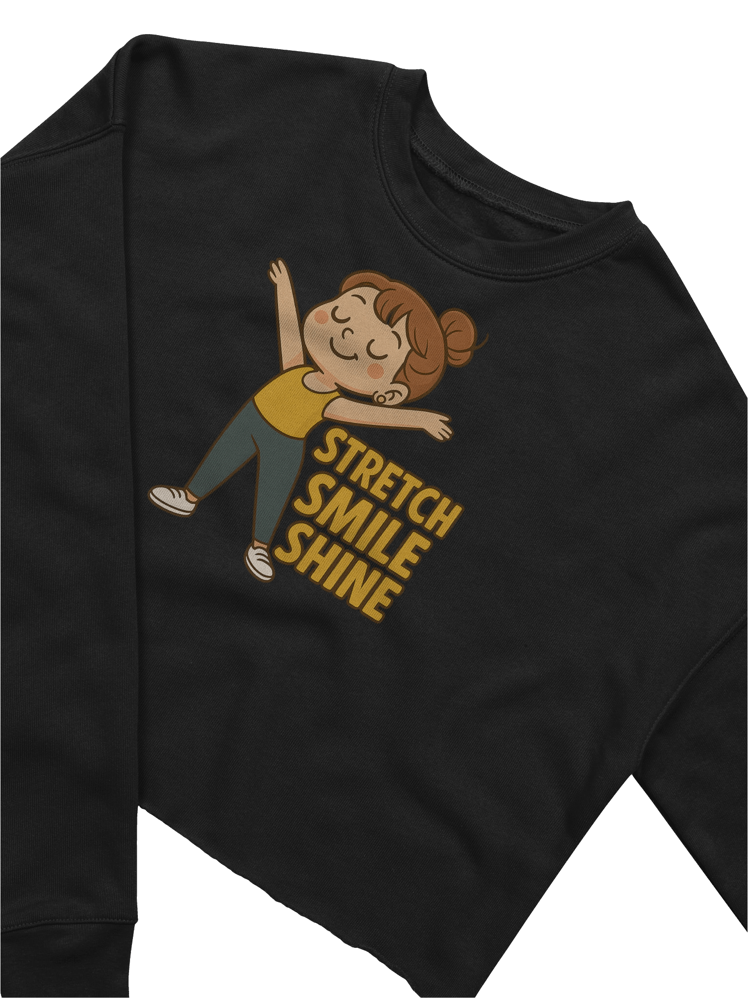 "Stretch Smile Shine" Crop Top product image (3)