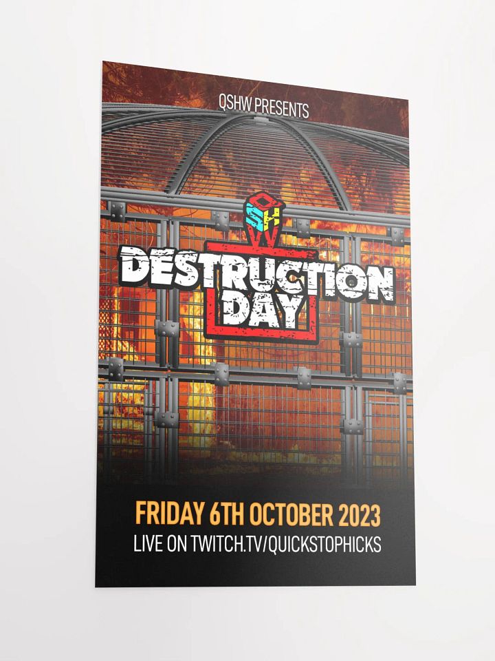 QSHW DESTRUCTION DAY COMMEMORATIVE POSTER product image (2)