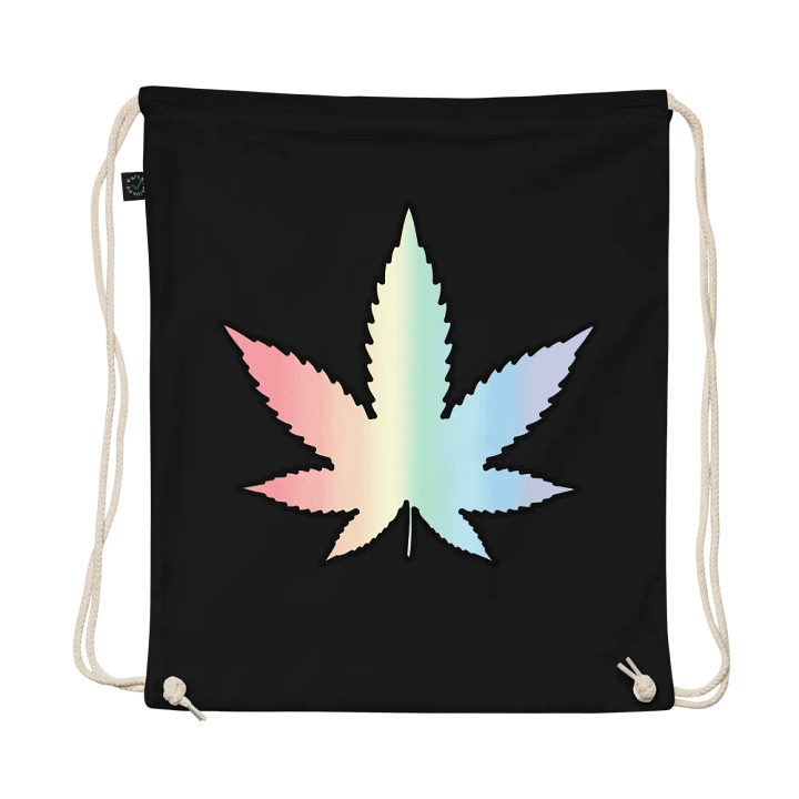 Pastel Rainbow Weed Leaf Bag product image (1)