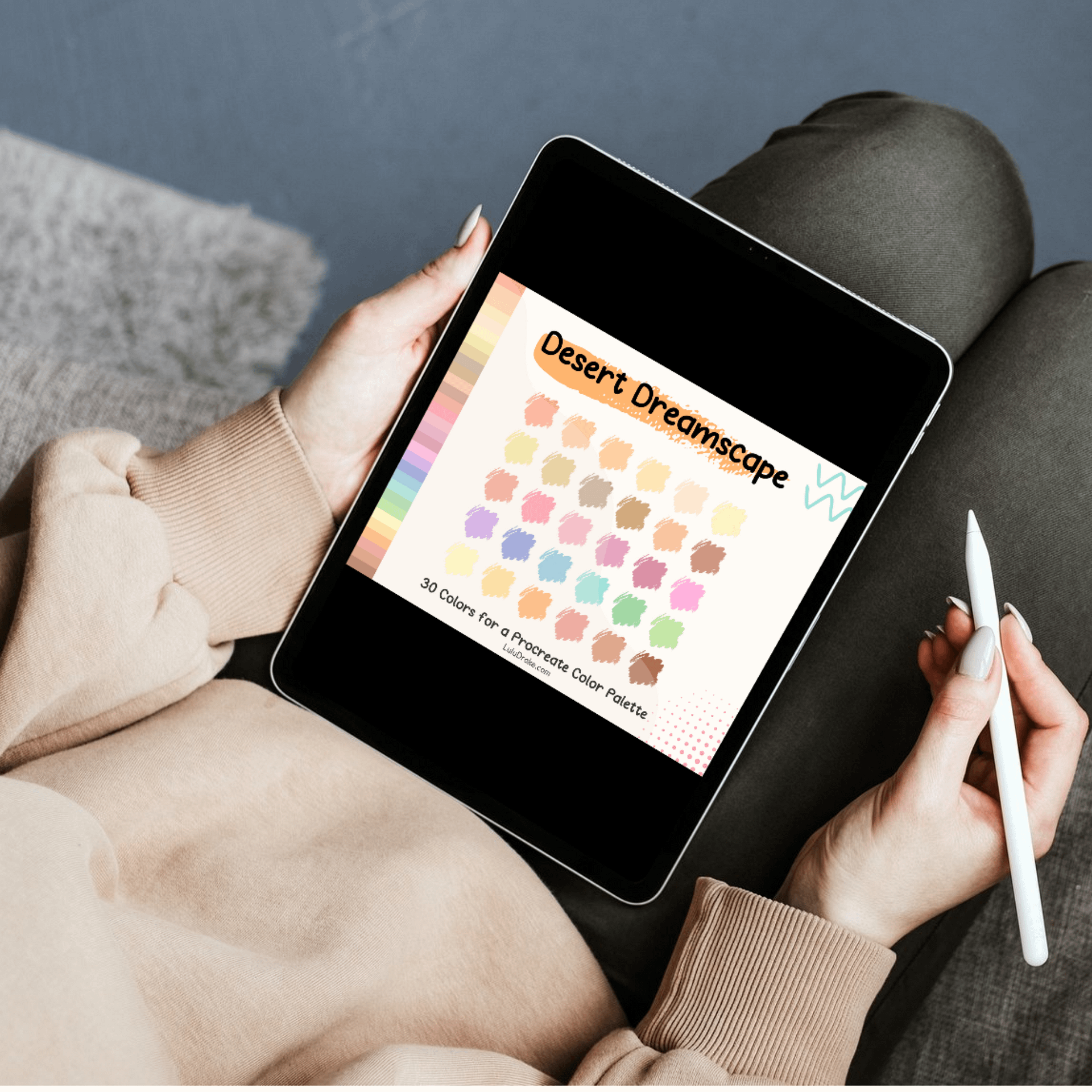 Desert Dreamscape Procreate Color Palette with HEX Codes ★ DIGITAL ★ product image (3)