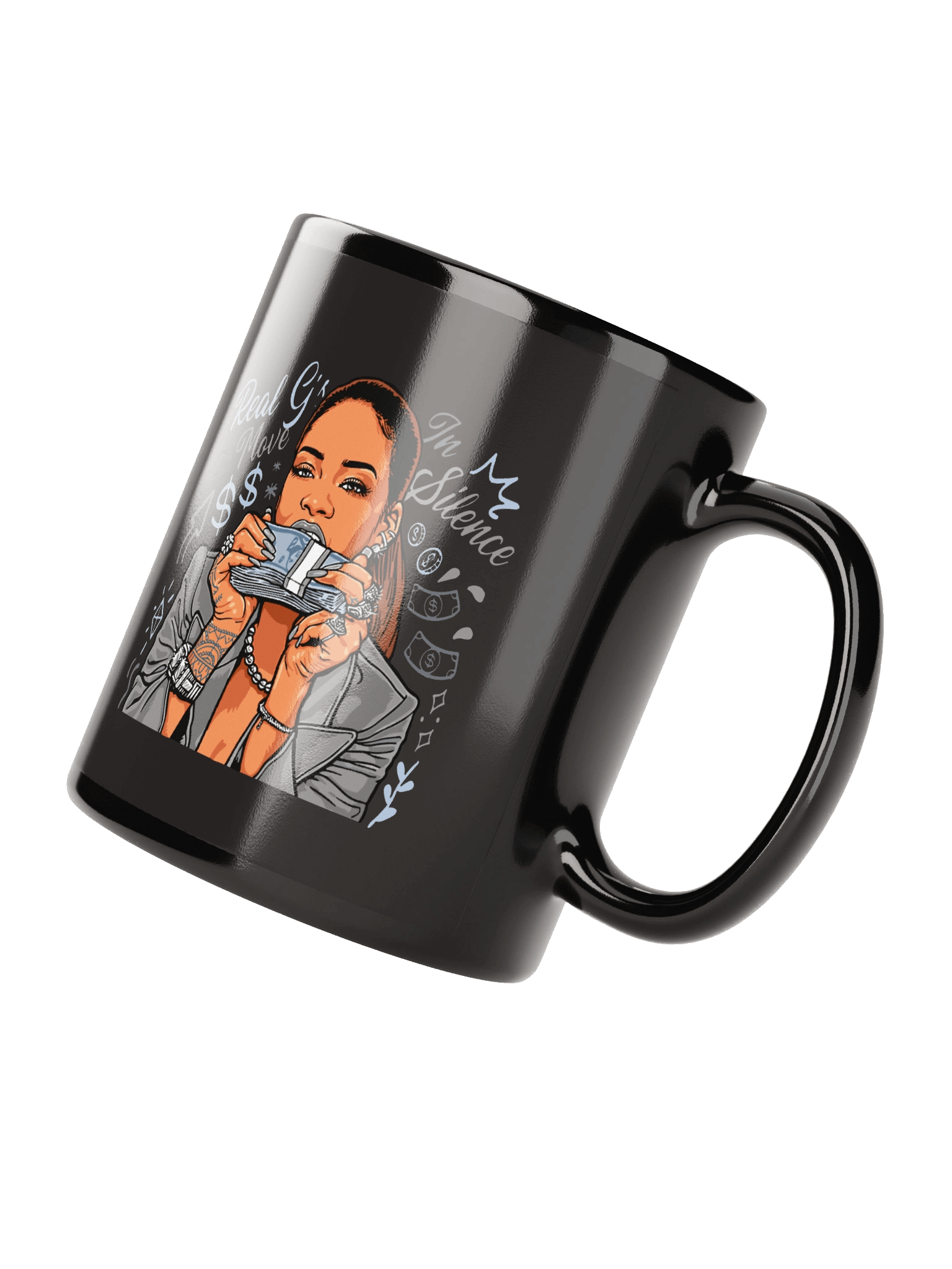 Royal Sip Black Glossy Mug product image (2)