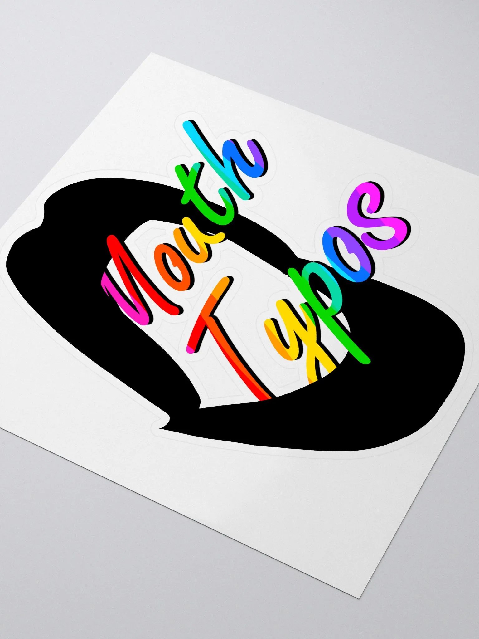 Mouth Typos (Rainbow) Sticker product image (3)