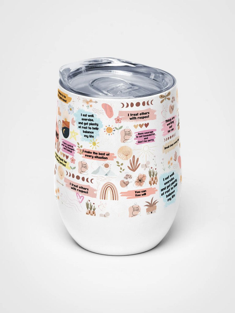 My Daily Affirmations Wine Tumbler product image (5)