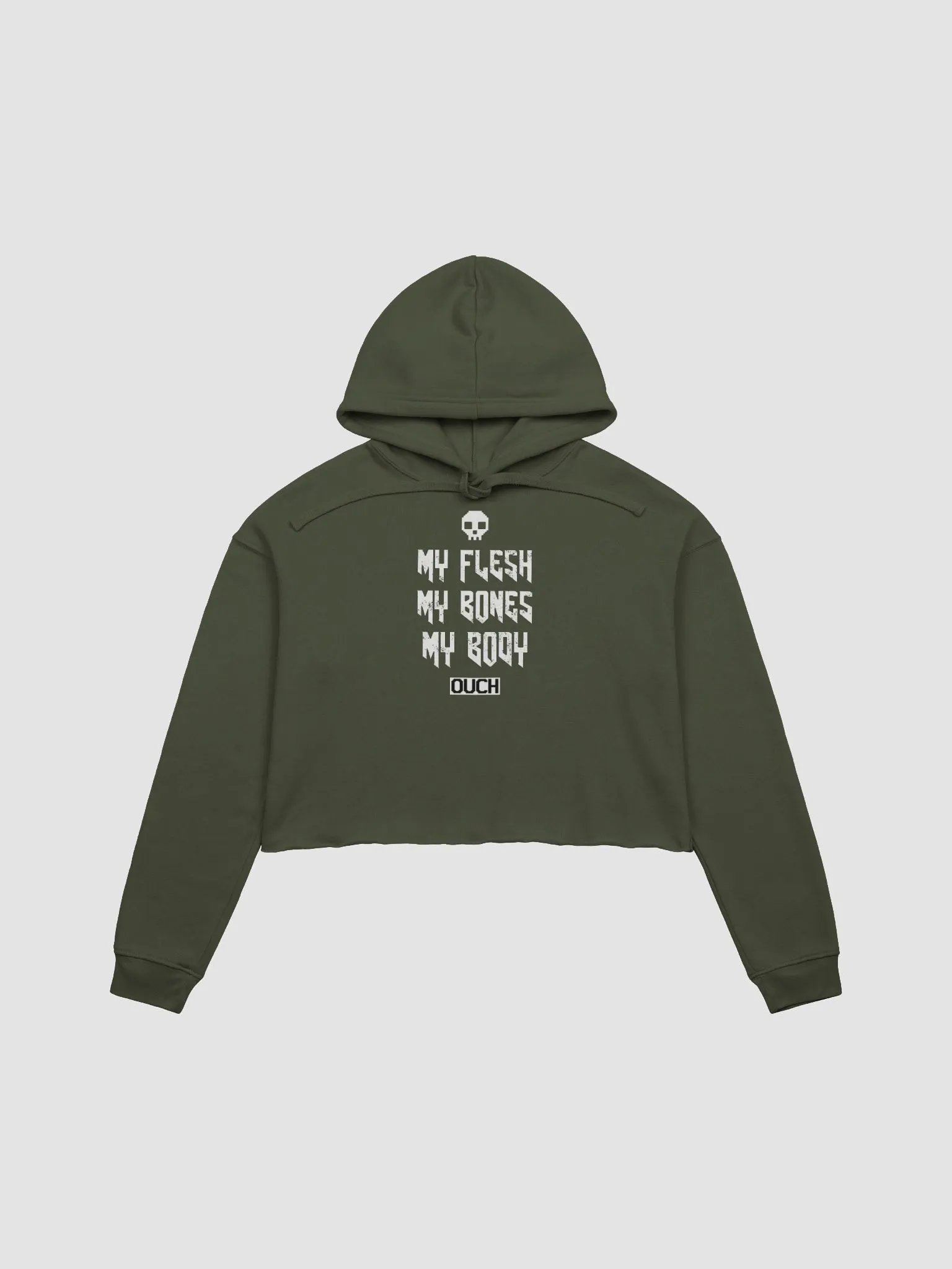 My Whole Body Hurts fleece crop hoodie product image (2)