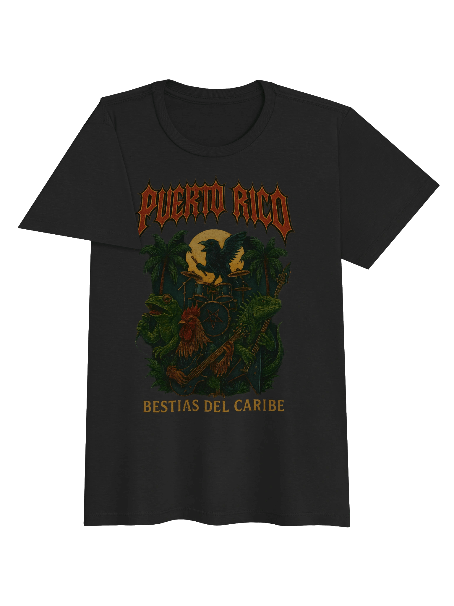 Puerto Rico Bestias del Caribe Band T-Shirt Mujer product image (2)