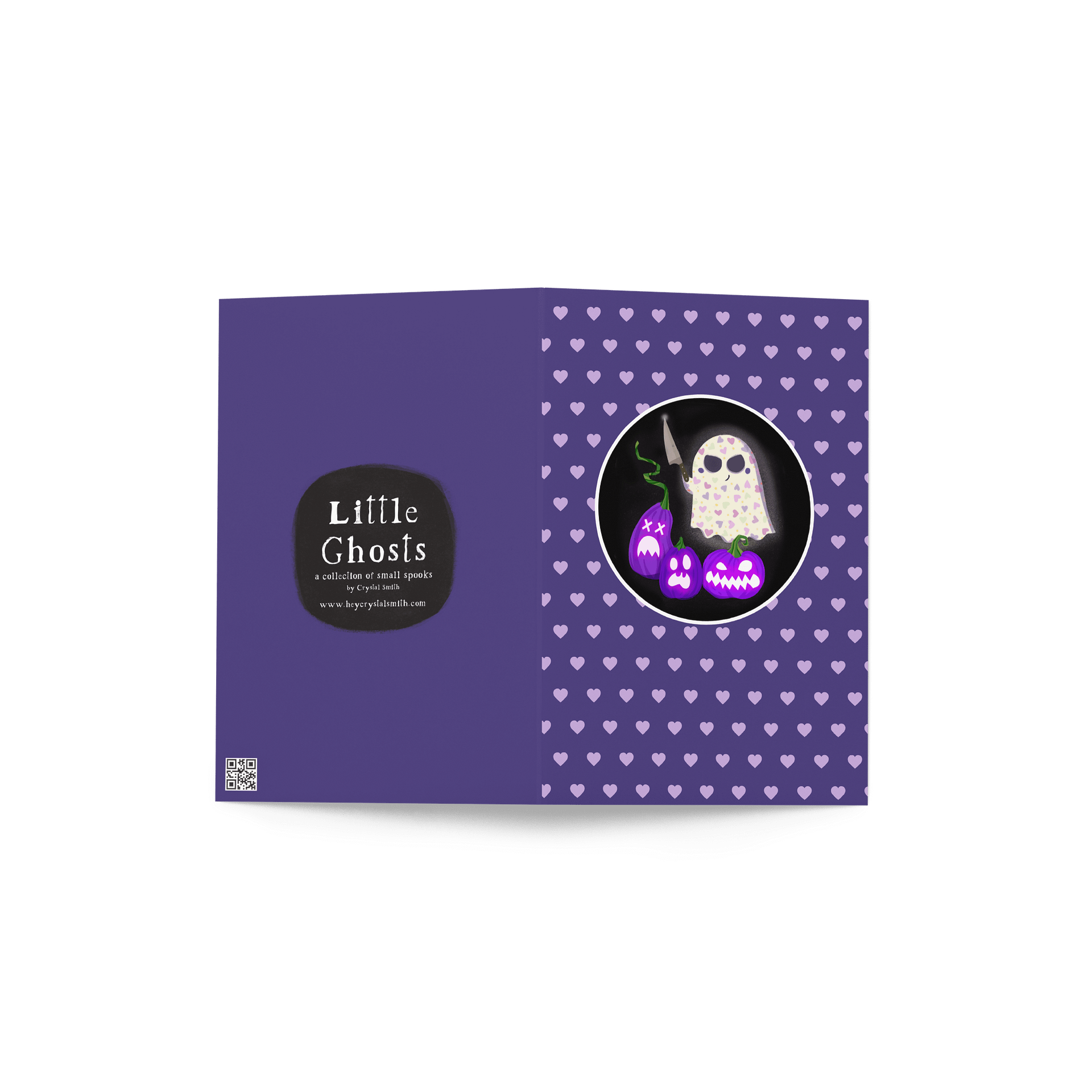 Little Ghost Pumpkin Carver - Greeting Card product image (4)