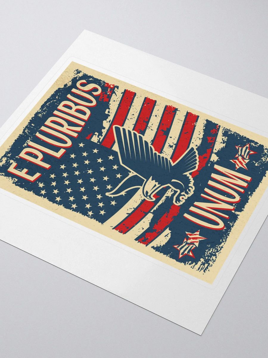 E Pluribus Unum Sticker product image (3)