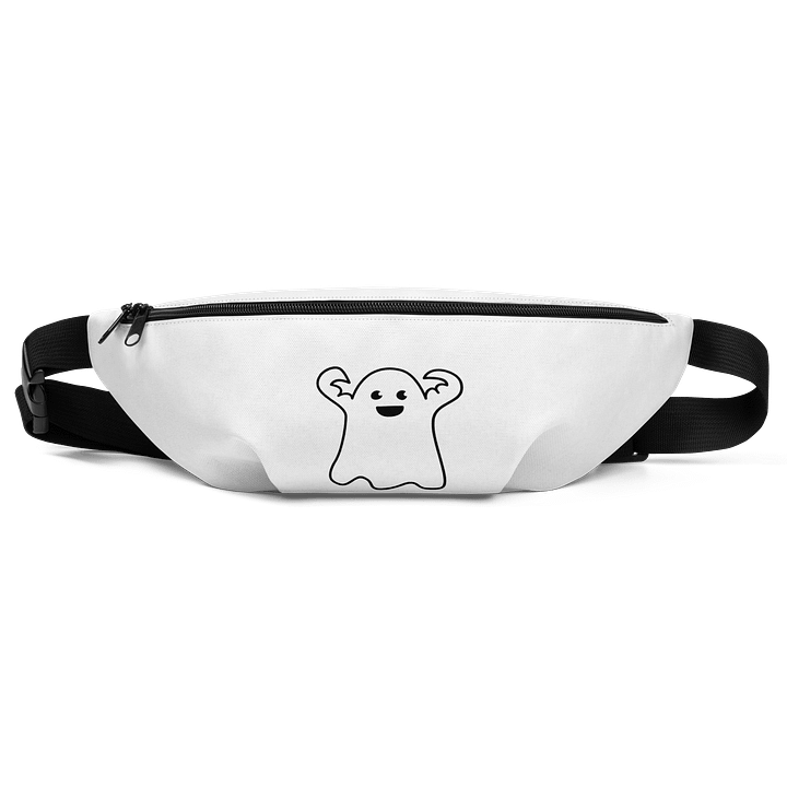 Fitness Ghost Flexing Muscles White Fanny Pack (Waist Bag) product image (1)