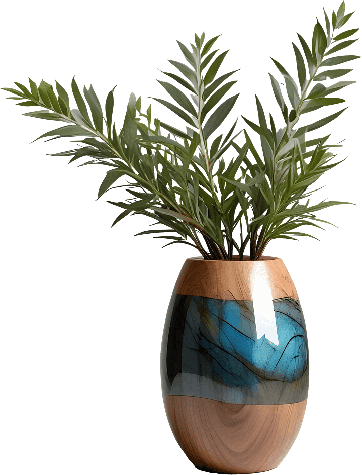 Celestial Grace – Rustic Boho Chic Vase PNG product image (1)