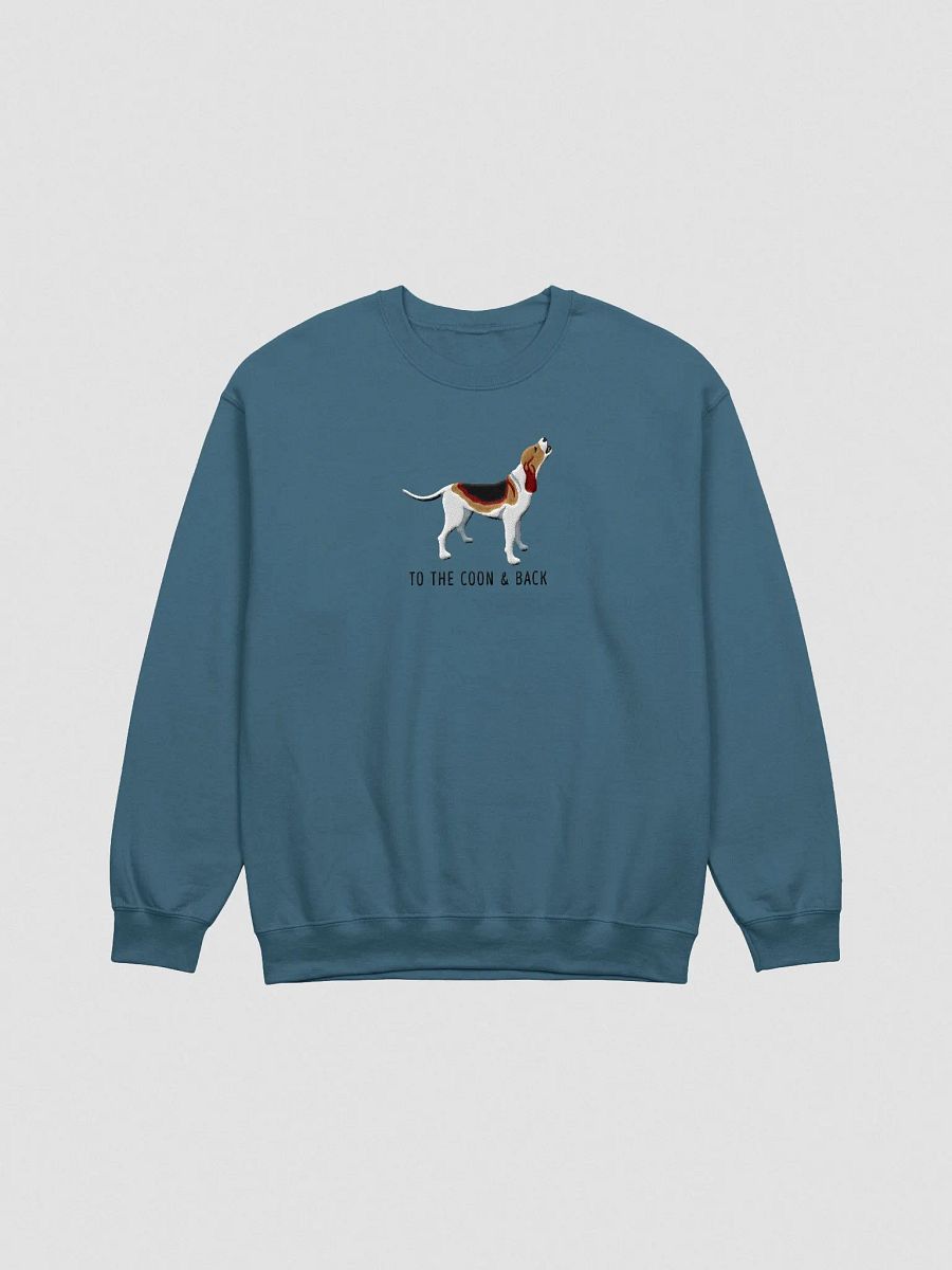 To the Coon & Back Sweatshirt (Embroidered) of a Treeing Walker Coonhound product image (4)