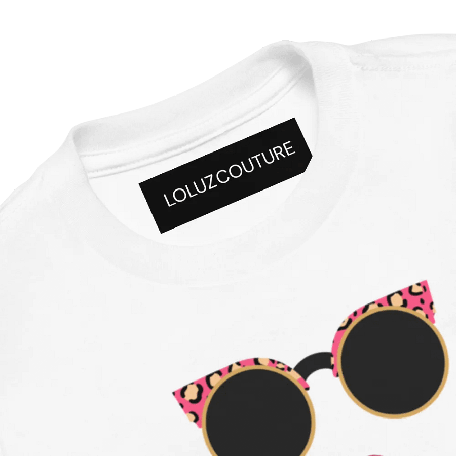 Pink Leopard Shades Kiss Toddler Tee product image (3)