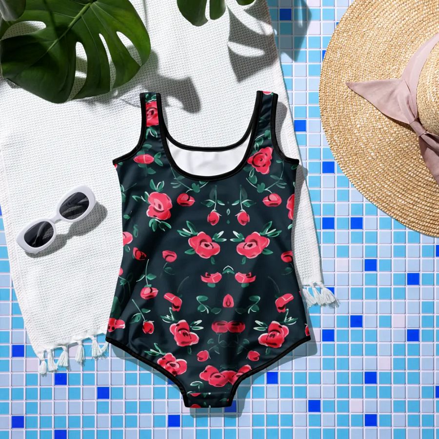 Heartfelt Rose Blossoms Youth Swimsuit product image (9)