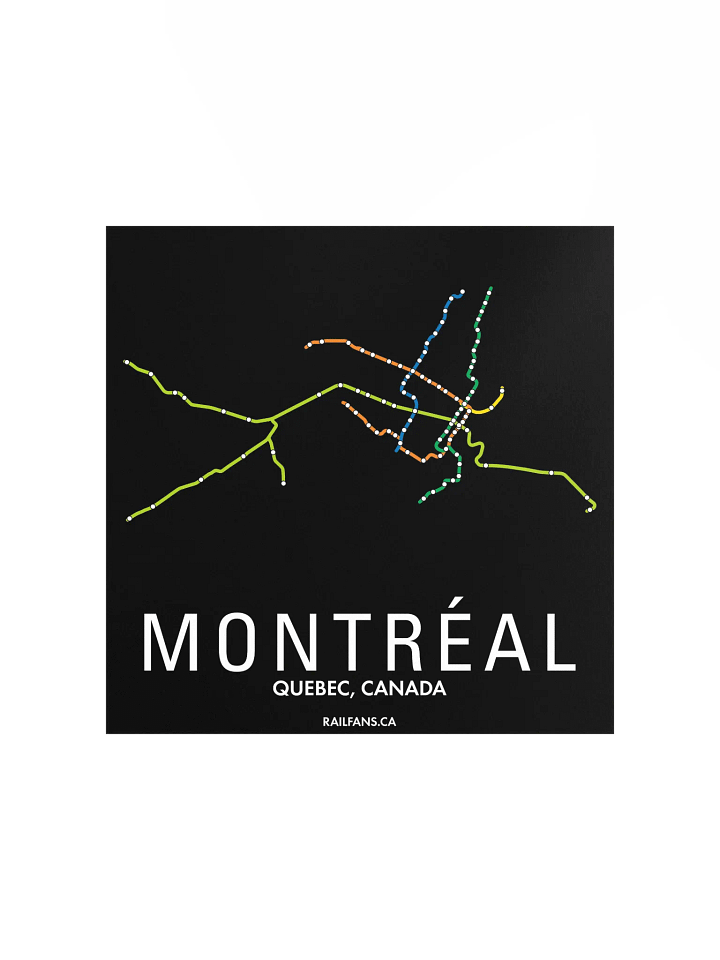 The Rail Fans Canada Transit Map - Montreal product image (1)