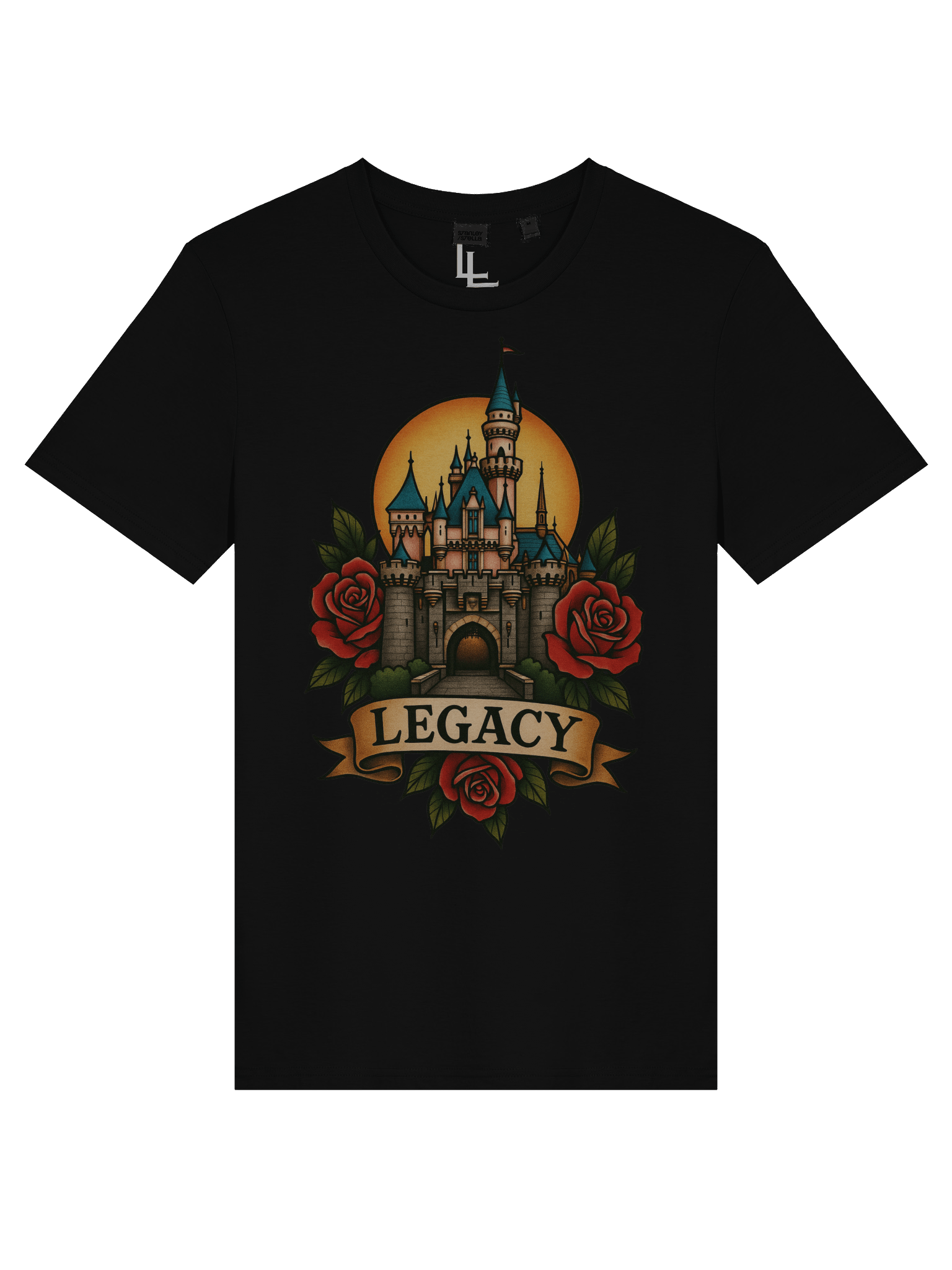 Neo-Traditional Disneyland Tee | Black product image (5)