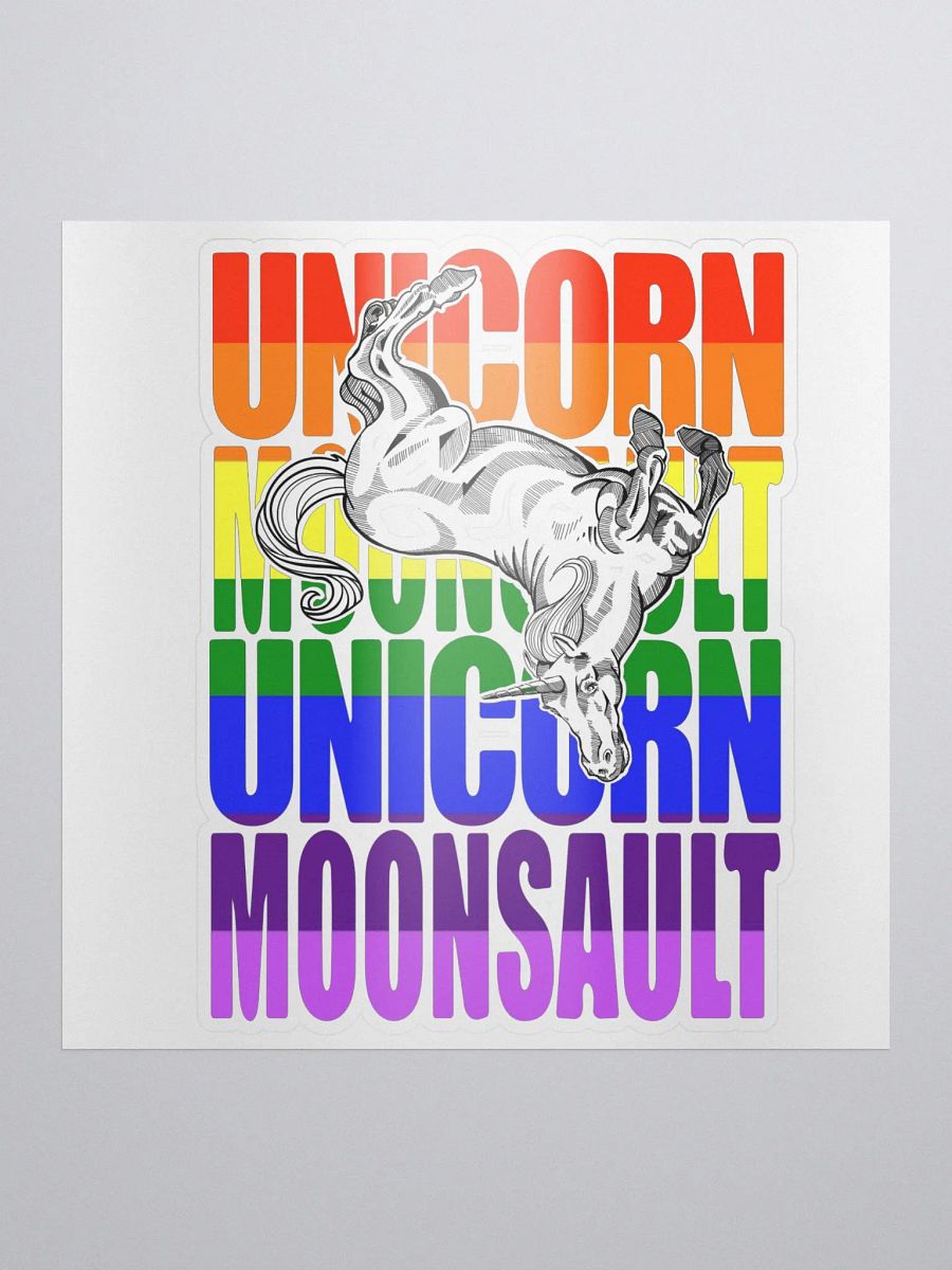 Unicorn Moonsault rainbow sticker product image (1)