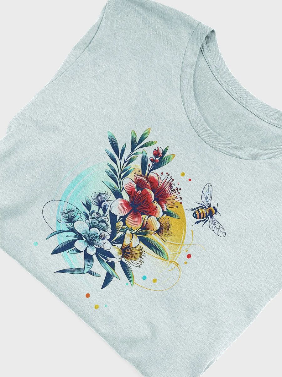 Manuka Flower Bee T-Shirt, Nature-Inspired Wildflower Tee, Botanical Honeybee Shirt, Floral Eco Tee, Bee Lover Gift for Her product image (6)