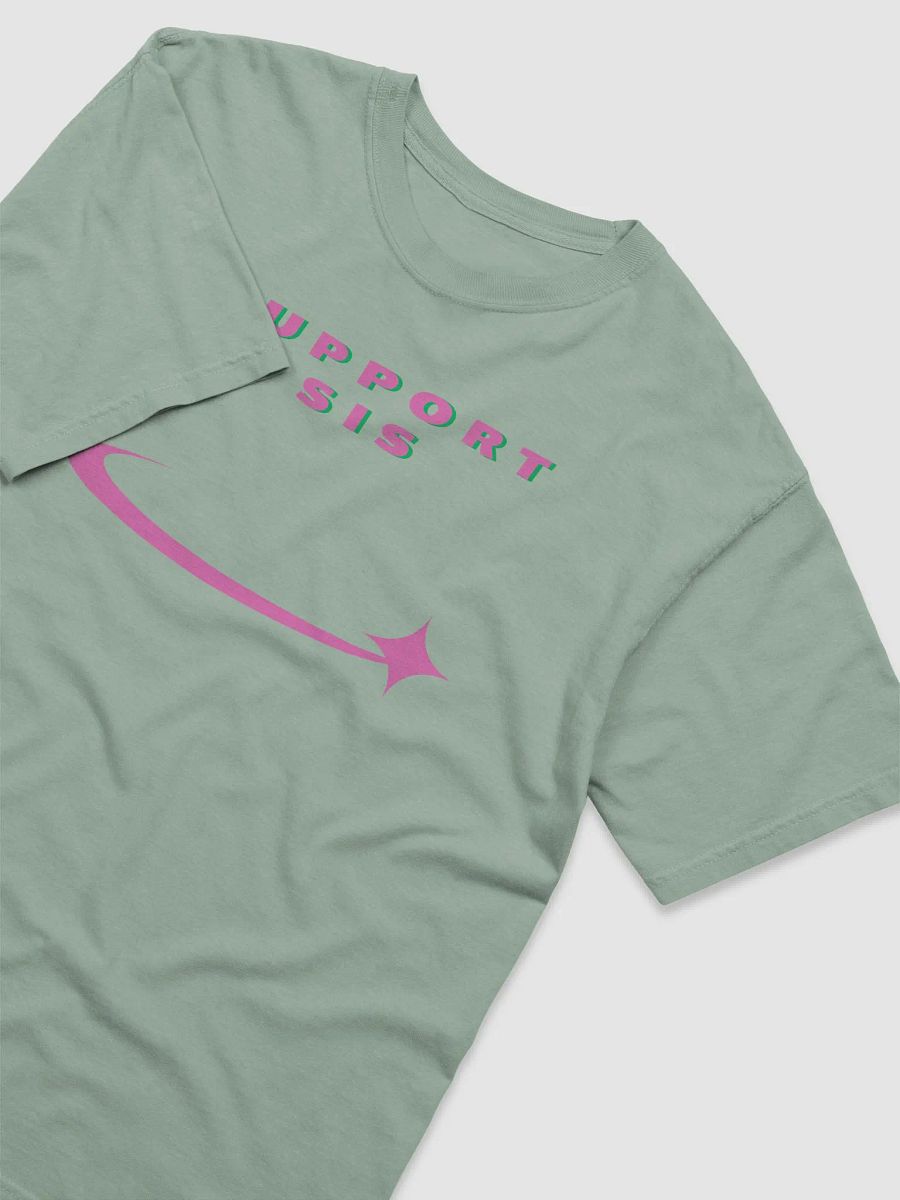 K.H. Support Sis Logo Graphic Tee (Pink/Green) product image (3)