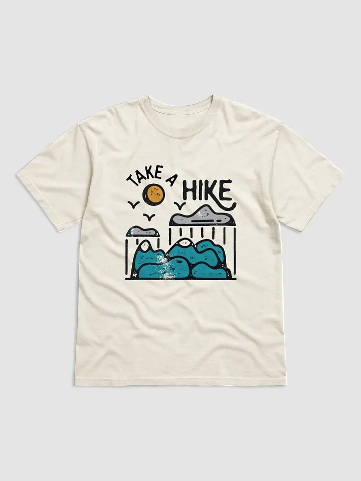 Take a Hike | Funny Retro-Style Minimalist Hipster T-Shirt of a Mountain Hiking Scene for Travel, Vacations, and Hiking product image (16)