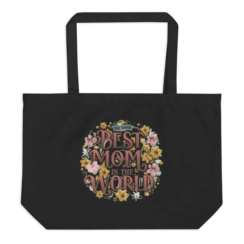 Best Mom In The World Organic Cotton Tote product image (3)